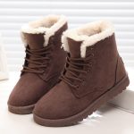 Women Boots Fashion Snow Shoes Winter Warm Fur Ankle For Botas Mujer - 3