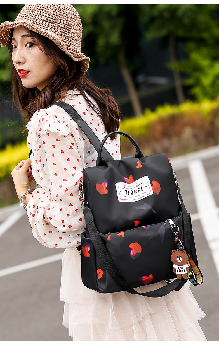 Women Backpacks Vintage Korea Brand Design Bag Travel Anti Theft Backpack Nylon Small Rucksack Zzl188 - 4