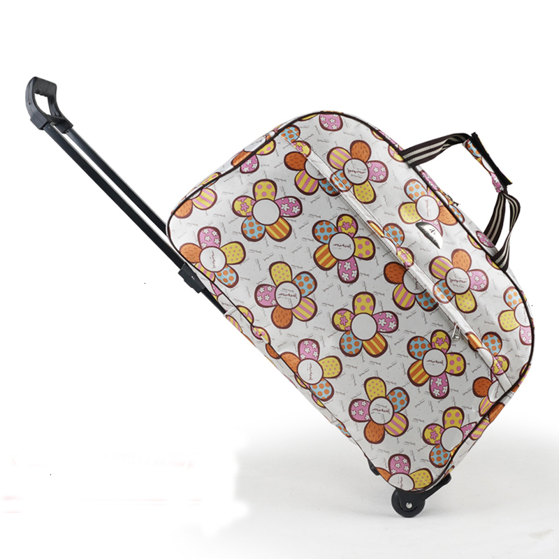 Julys Song Rolling Carryon Luggage Bag Durable Travel Duffle Suitcase For Men Women With Wheels - 21