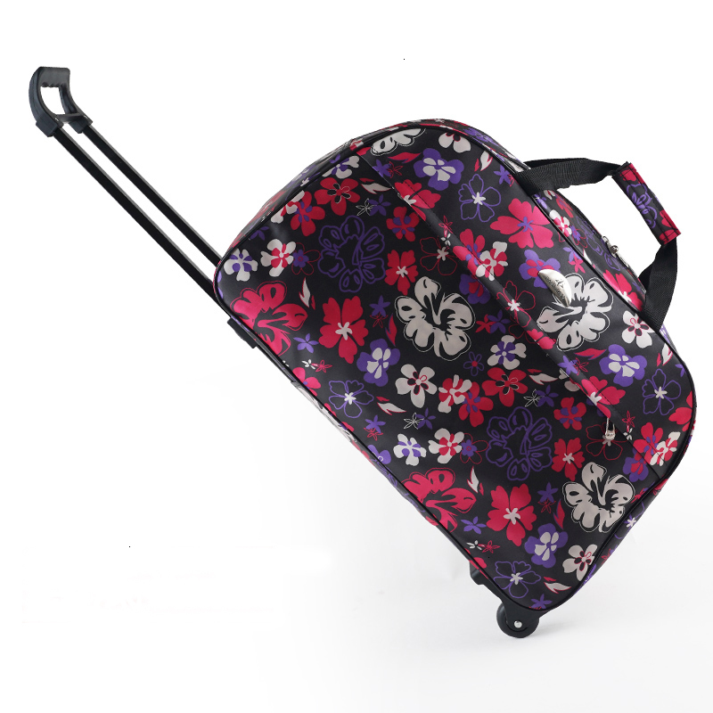 Julys Song Rolling Carryon Luggage Bag Durable Travel Duffle Suitcase For Men Women With Wheels - 15