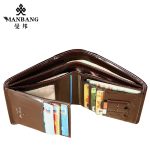 Classic Style Wallet Genuine Leather Men Wallets Short Male Purse Card Holder Fashion - 5