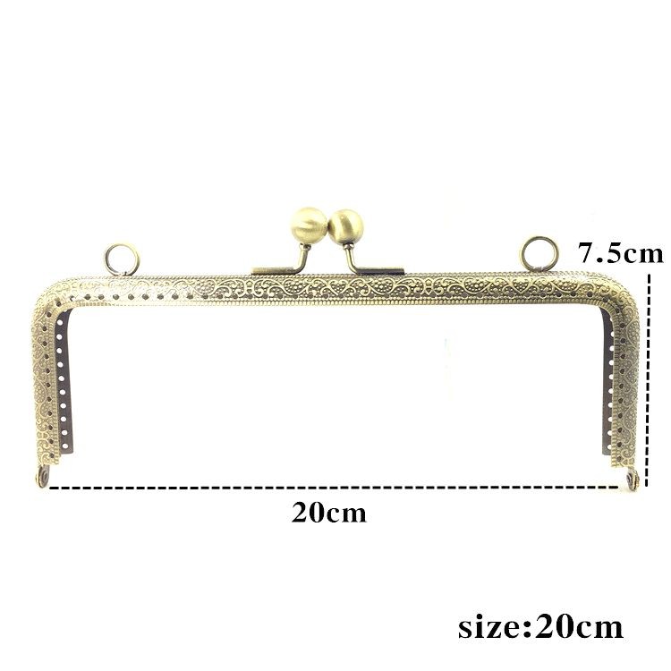 Lionsen Diy Metal Square Frame Kiss Clasp Lock For Coin Purse Bag Handle Accessories Sizes 520cm - 2