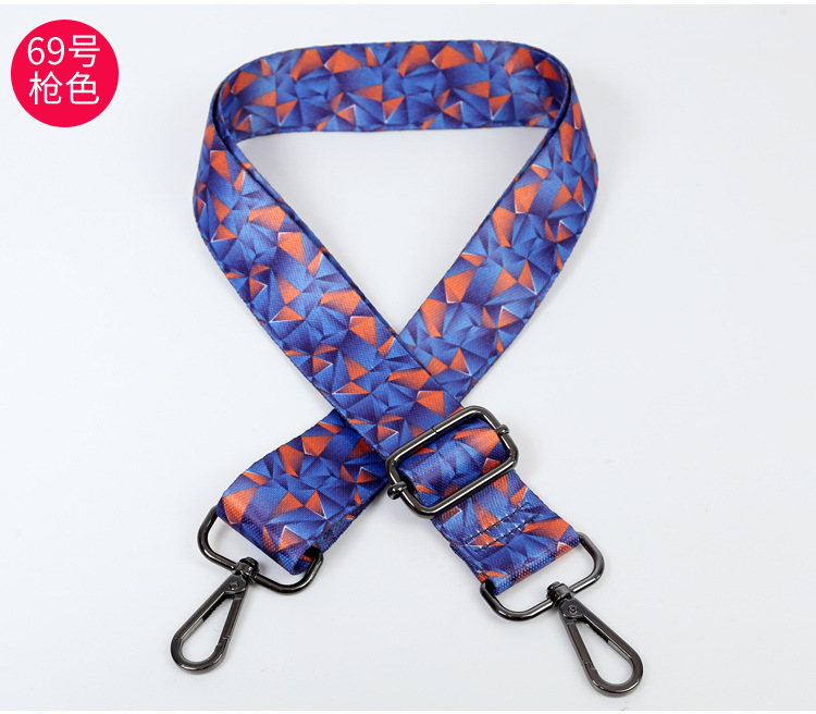 Womens Rainbow O Bag Cross Body Handle Strap Removable Diy Nylon Fashion Handbag Accessories - 26
