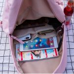 Large Girls School Bags For Teenagers Backpacks Nylon Waterproof Teen Student Book Bag Big College Leisure Blue - 2