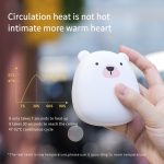 Cute Cartoon Winter Mini Hand Warmer Portable Usb Rechargeable Penguin Polar Bear 3600mah Power Bank Double Sided Quick Heating - 6