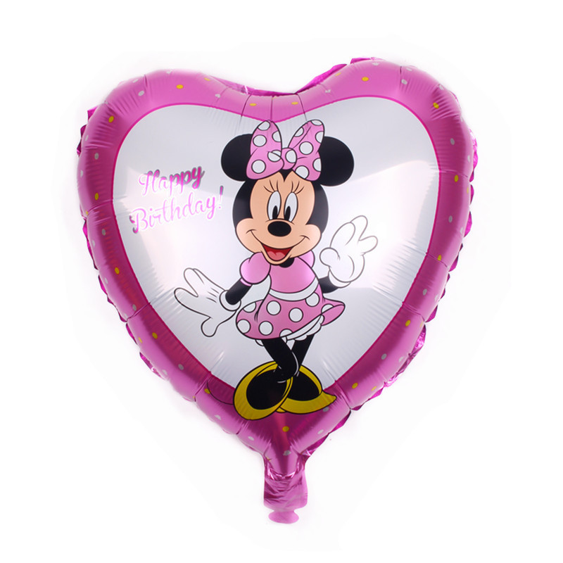 Mickey Minnie Mouse 112cm Foil Balloons Kids Birthday Party Decor Baby Shower Surprise Cartoon Character Balloon Globos Childrens Play Toy - 8