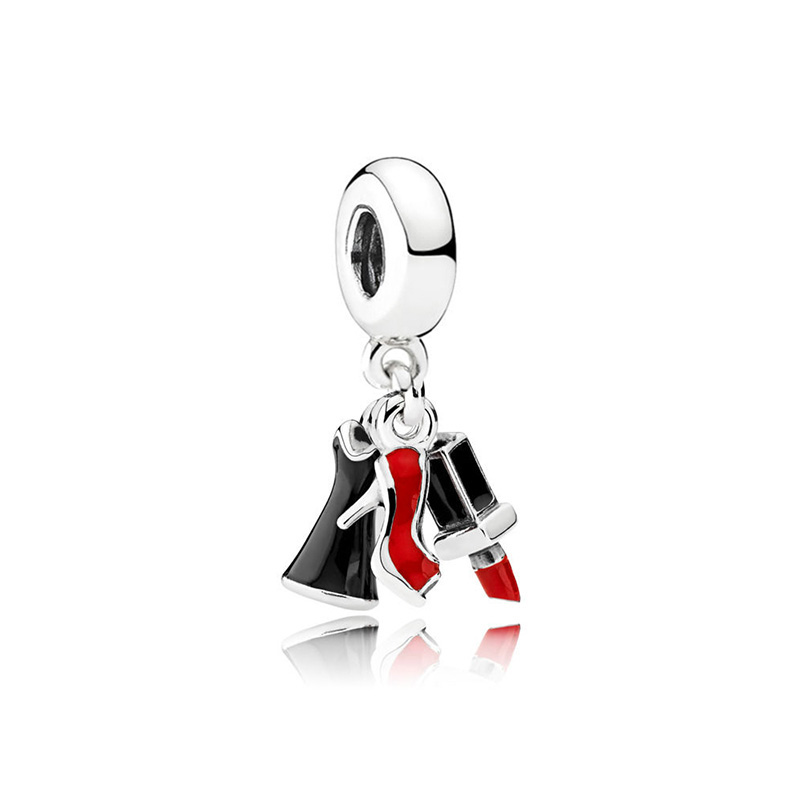 1pc Womens Pandoracompatible Love Heart Charm Pendant Diy Jewelry Accessory Perfect Christmas Gift Idea - 9