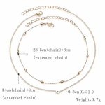 Simple Love Heart Choker Necklace For Women Multi Layer Beads Chocker Gold Silver Sweet Lover Statement Jewelry - 3