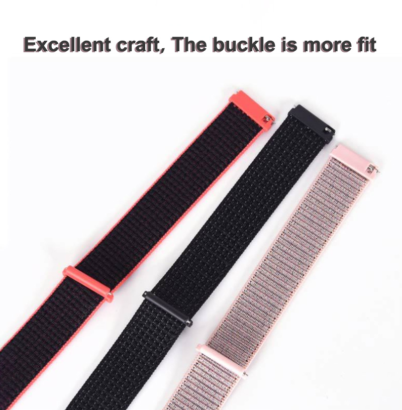 Nylon Woven Watch Strap 20mm For Xiaomi Huami Amazfit Gts Gtr 42mm Adjustable Loop Wristband Bracelet - 8