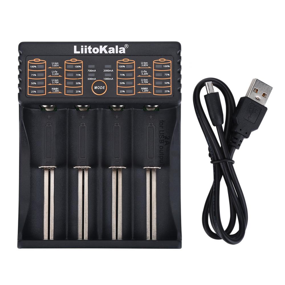 Liitokala Multibattery Charger For 18650 26650 21700 18350 Aa Aaa 37v 2v 15v Lithium Nimh Batteries - 3