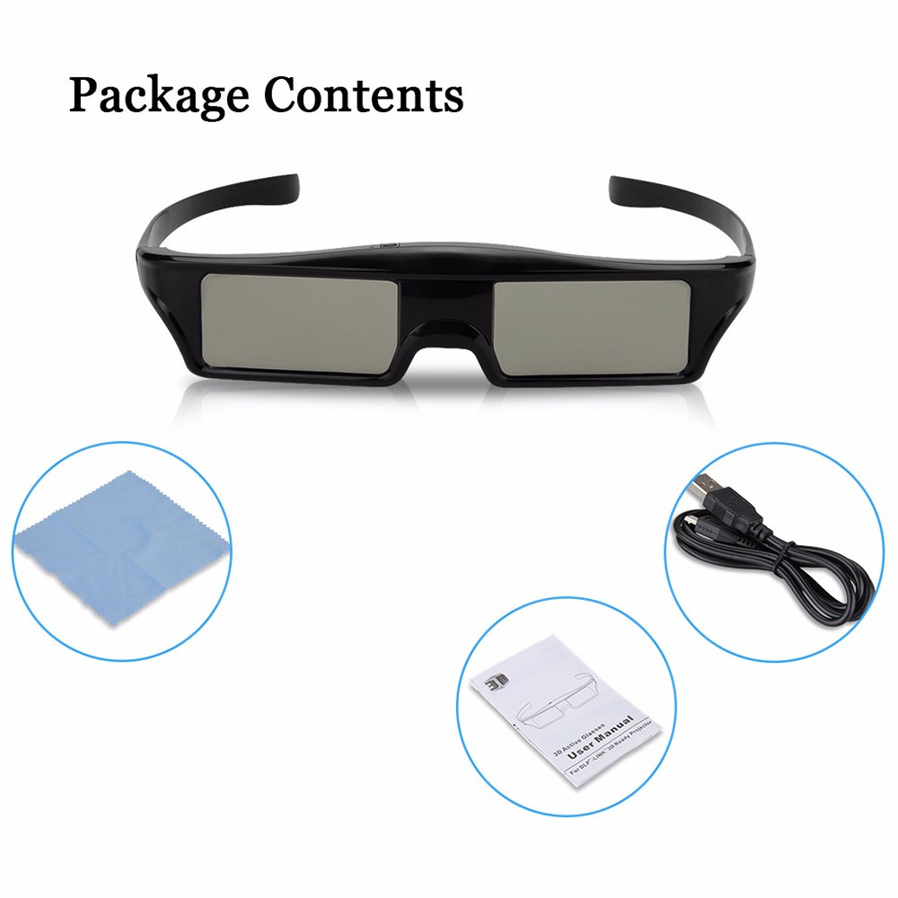 Universal Active 3d Glasses With Bluetooth Rechargeable Compatible With Sony Panasonic Sharp Samsung Tv Replacement For Ssg5100 - 12