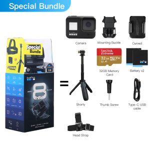 Original Gopro Hero 8 Black Waterproof Action Camera 4k Ultra Hd Video 12mp Photos 1080p Live Streaming Go Pro Hero8 Sports Cam - 2