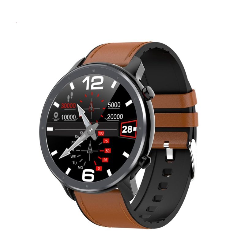 Lemfo Smart Watch Men Ecg Heart Rate Blood Pressure Monitor 1 3 Inch Full Screen Touch Ip68 Waterproof Smartwatch