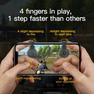 Baseus Gamepad Joystick For Pubg Joypad Trigger Fire Button Aim L1 R1 Key L1r1 Shooter Controller Mobile Phone Game Pad - 2