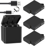 Original Probty For Gopro Hero 7 6 5 Black Battery Or Triple Charger Go Pro Hero7 Hero5 Camera