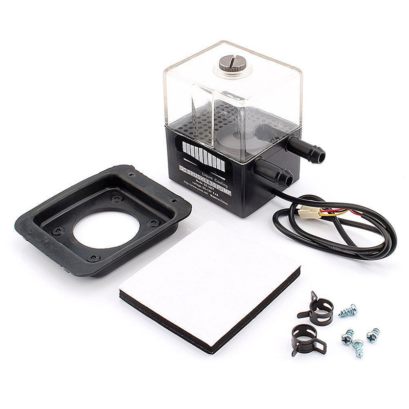 Ultraquiet Sc300t Dc 12v 4w Pc Cpu Liquid Cooling System 150ml Tank Small 3p Power Connector Water Pump Set - 3