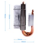 52pi Low-profile Ice Tower Cooling Fan Metal Case 7 Colors Rgb Changing Led Light With Bracket For Raspberry Pi 4 B 3b & - 3