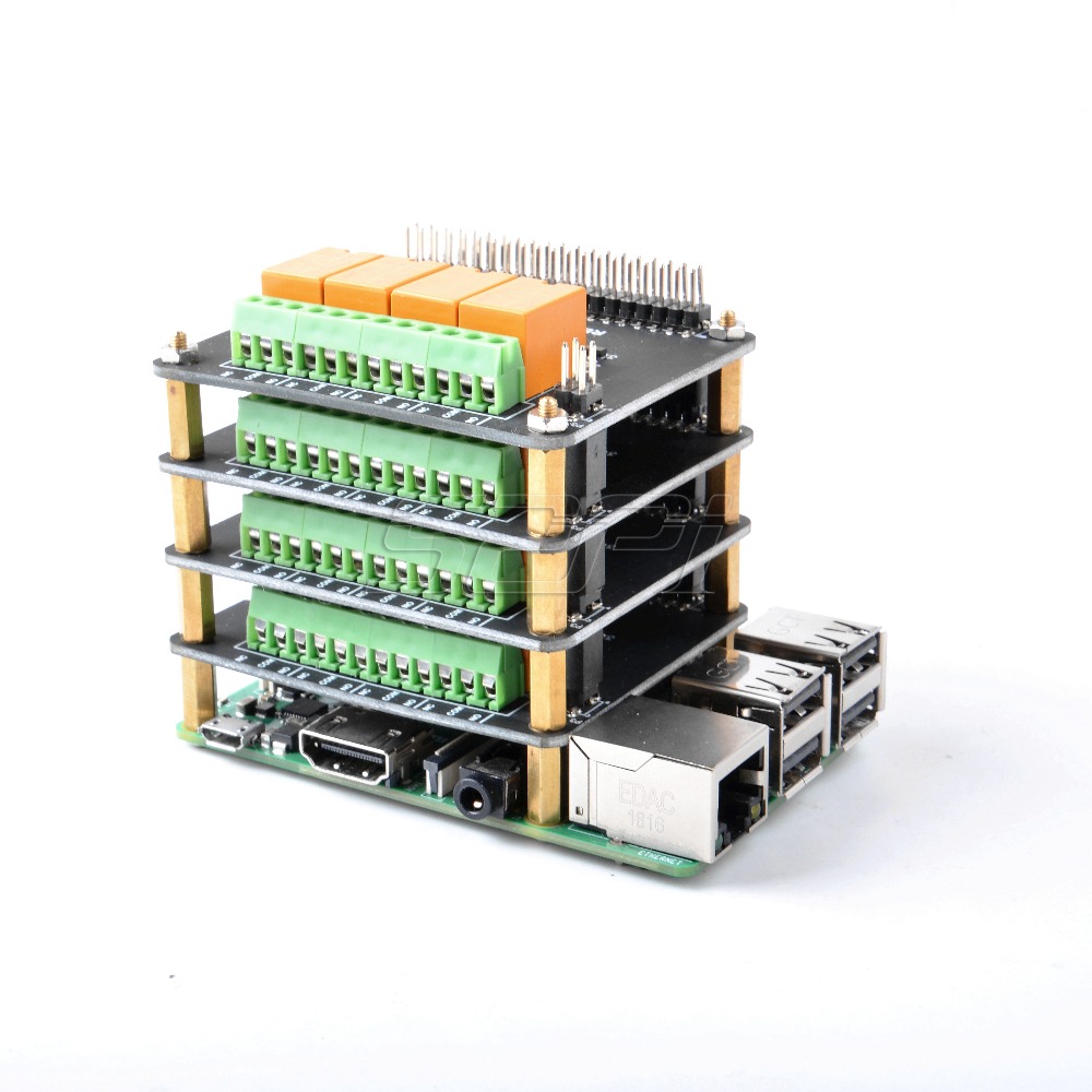 52pi Original 4channel Relay Hat Board For Raspberry Pi B 3b Plus 2b Not Including Rpi - 7