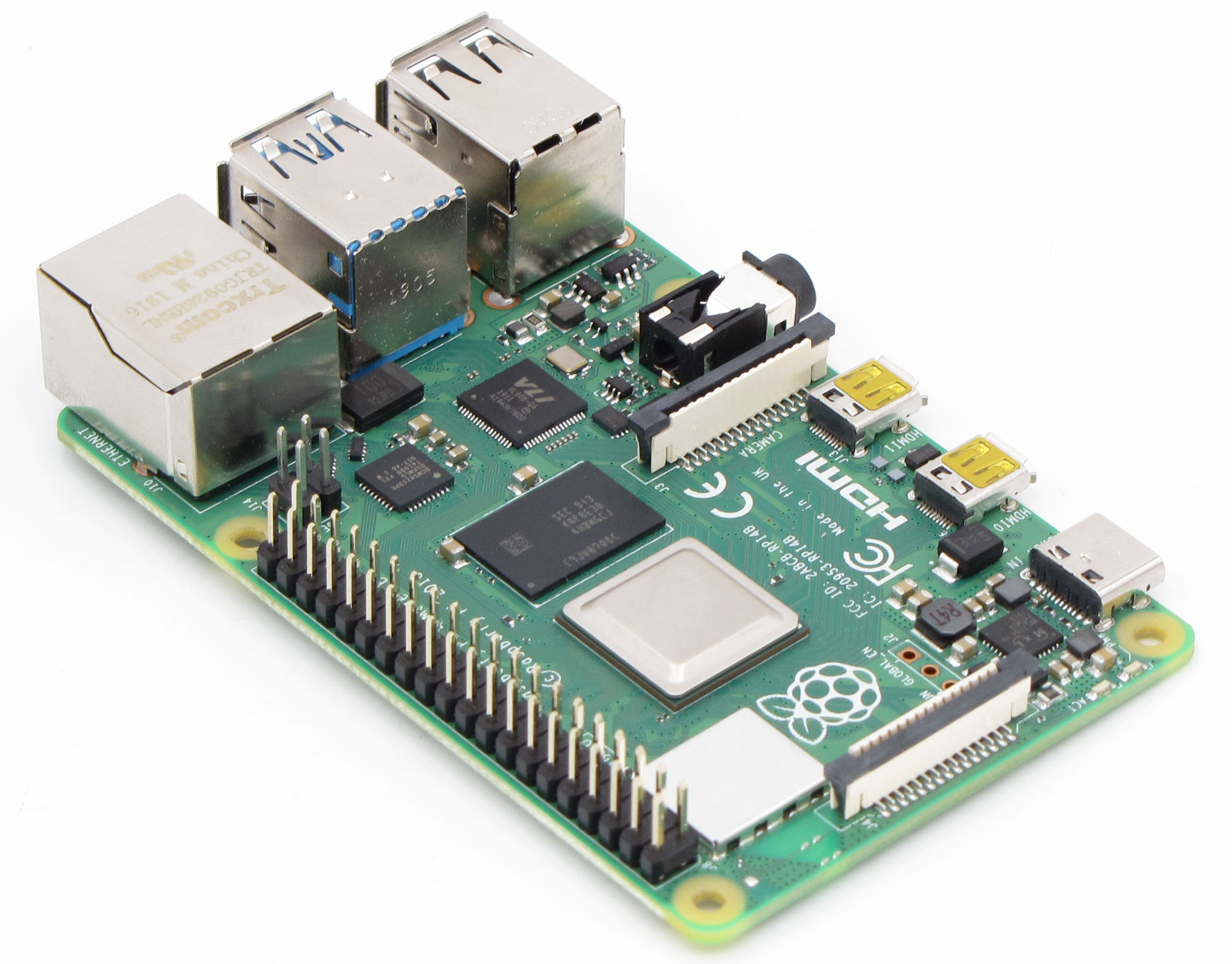 Raspberry Pi 4 Model B Original Starter Kit 4gb2gb1gb Sdram Bcm2711 Quadcore Cooling Fan Power Adapter Case - 2