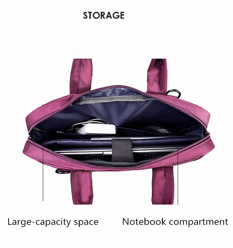 Waterproof Laptop Bag For Men Women 1217 Inch Nylon Notebook Shoulder Handbag With Airbag Protection - 8