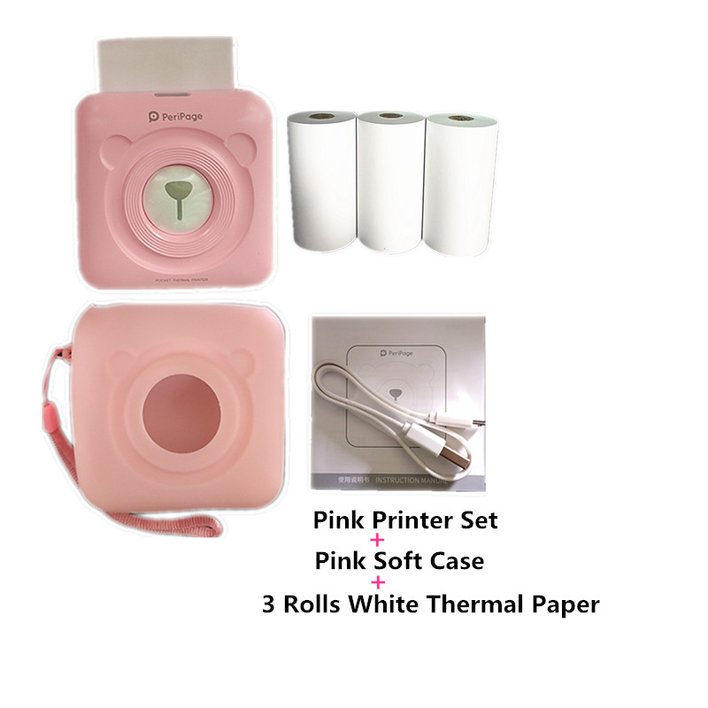 Compact Wireless Bluetooth 40 Thermal Photo Printer Pocketsized Inkless Compatible With Ios Android Pc Includes Soft Case - 3