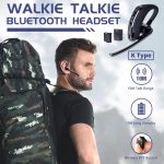 Baofeng Walkie Talkie Headset Ptt Wireless Bluetooth Earphone For Two Way Radio K Port Headphone Uv 5r 82 8w 888s - 2