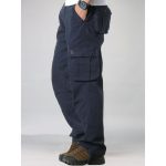 Men's Cargo Pants Mens Casual Multi Pockets Military Tactical Men Outwear Straight Slacks Long Trousers Large Size 42 44 - 3