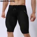 Brave Person Summer Style Shorts Breathable Mesh Men Tight Beach Multifunction Knee Length Board Wear - 5