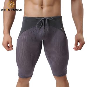 Brave Person Summer Style Shorts Breathable Mesh Men Tight Beach Multifunction Knee Length Board Wear - 2