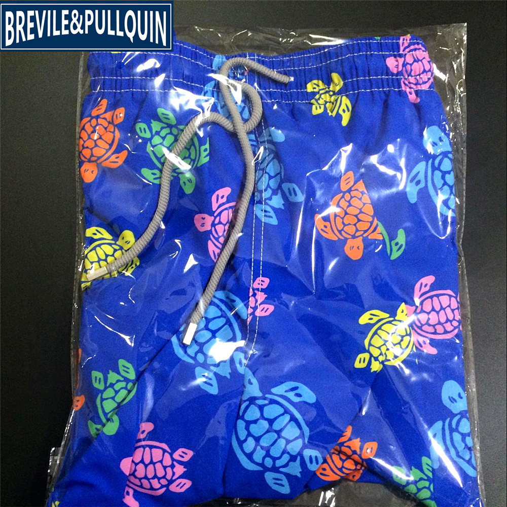Brevile Pullquin Mens Quick Dry Beach Board Shorts Flamingo Penguin Pineapple Turtles Design Swimwear Mxxxl - 12