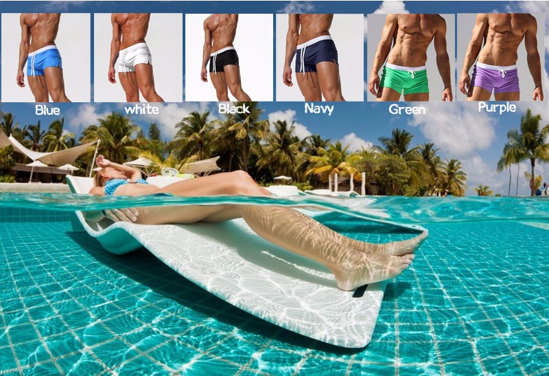 Mens Casual Beach Joggers Sexy Summer Boardshorts Versatile Gym Swimsuit Masculino Mayo Homme Swimwear Trunks - 1