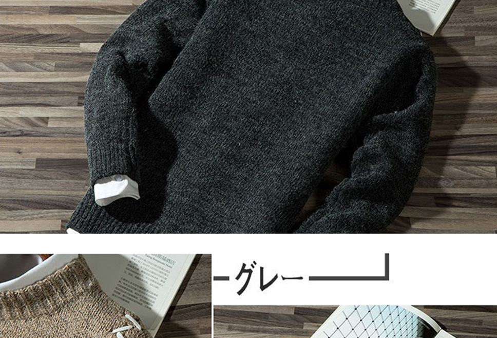 Mens Autumn Casual Cotton Sweater Striped Color Block Knitwear Comfy Pullover Jumper - 5