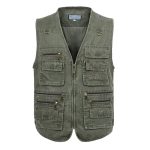 5xl 6xl 7xl Male Casual Summer Big Size Cotton Sleeveless Vest With Many 16 Pockets Men Multi Pocket Photograph Waistcoat - 4