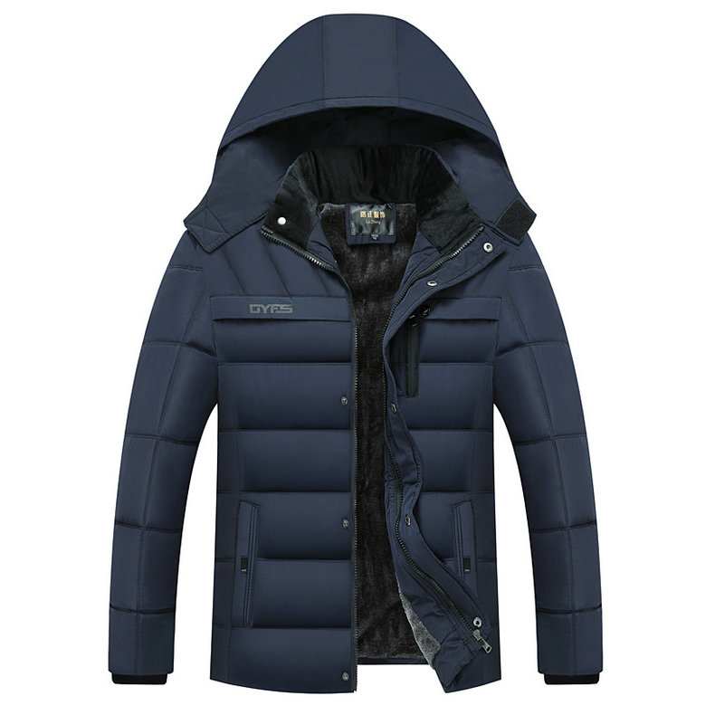 Mens Insulated Winter Jacket 20 Degree Thick Warm Fleece Parka Hooded Outdoor Coat Jaqueta Masculina Outwear - 4