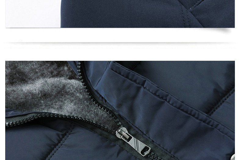 Mens Windproof Winter Parka Thick Warm Hooded Coat Stylish Fashion Gift For Fathers - 17