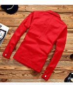 Spring Autumn Mens Slim Fit Denim Jacket Pants Long Sleeve Coat Casual 2 Pieces Set Buttons Front - 9