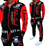 Zogaa Brand Men Tracksuit 2 Piece Tops And Pants Mens Sweat Suits Set Letter Print Plus Size Jogger Sets For Clothing