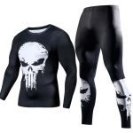 Men's Compression Gym Training Clothes Suits Workout Superman Jogging Sportswear Fitness Dry Fit Tracksuit Tights 2pcs Sets