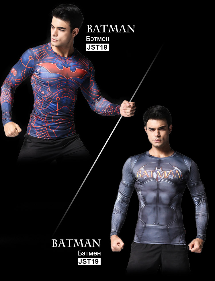 Mens Plus Size 3d Printed Superman Compression Shirt For Fitness Training Bodybuilding Cosplay Workout - 11
