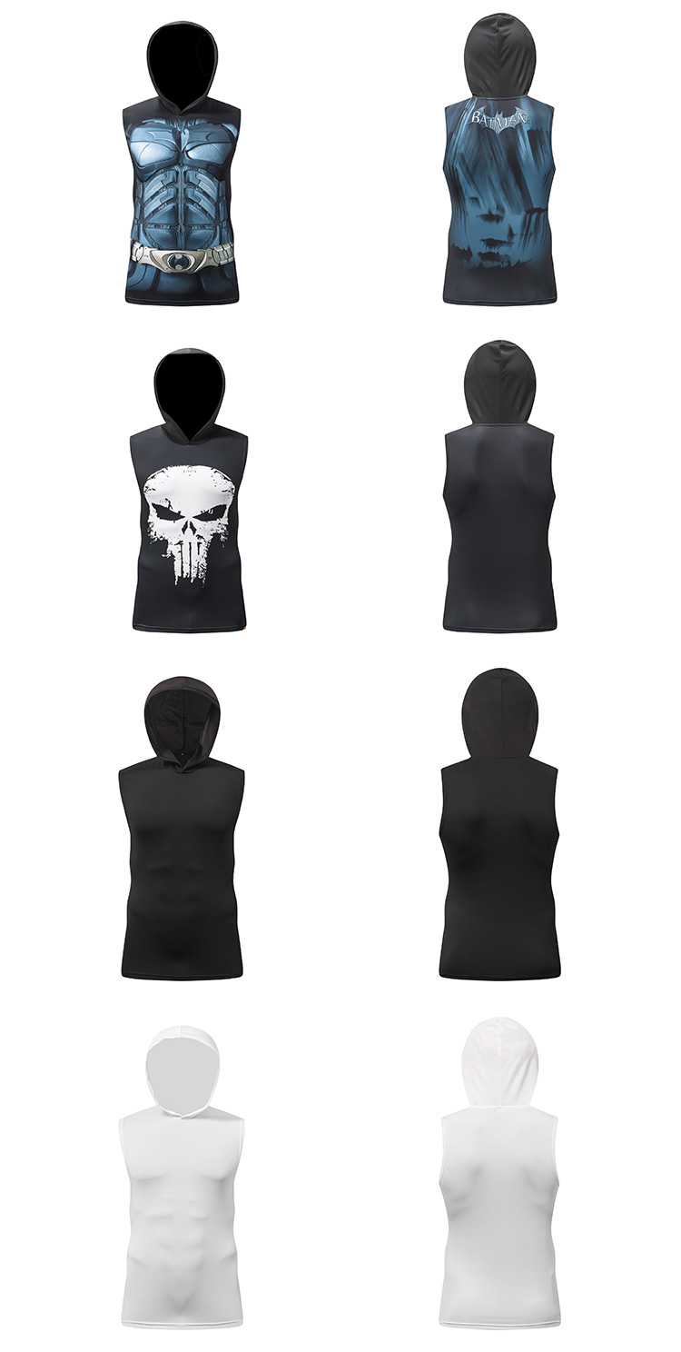 Mens 3d Printed Superhero Bodybuilding Stringer Tank Top High Elasticity Fitness Hoodie Vest For Muscle Building Sleeveless - 13