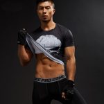Short Sleeve 3d T Shirt Men T-shirt Male Tee Captain America Superman Tshirt Fitness Compression Punisher Mma - 5