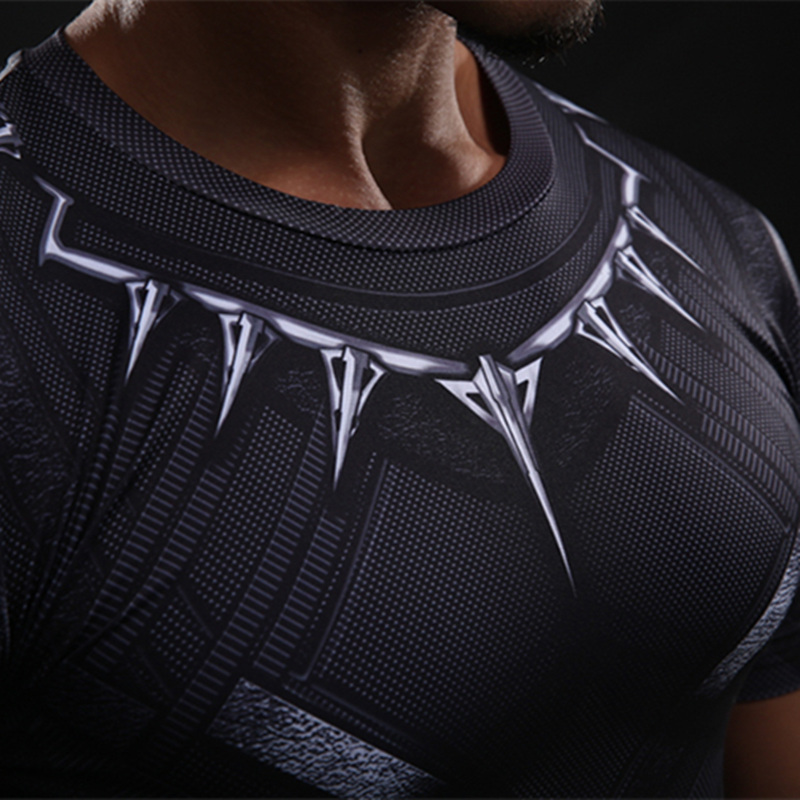 Mens Short Sleeve 3d Graphic Tshirt Superhero Fitness Compression Tee Captain America Superman Punisher Mma - 31