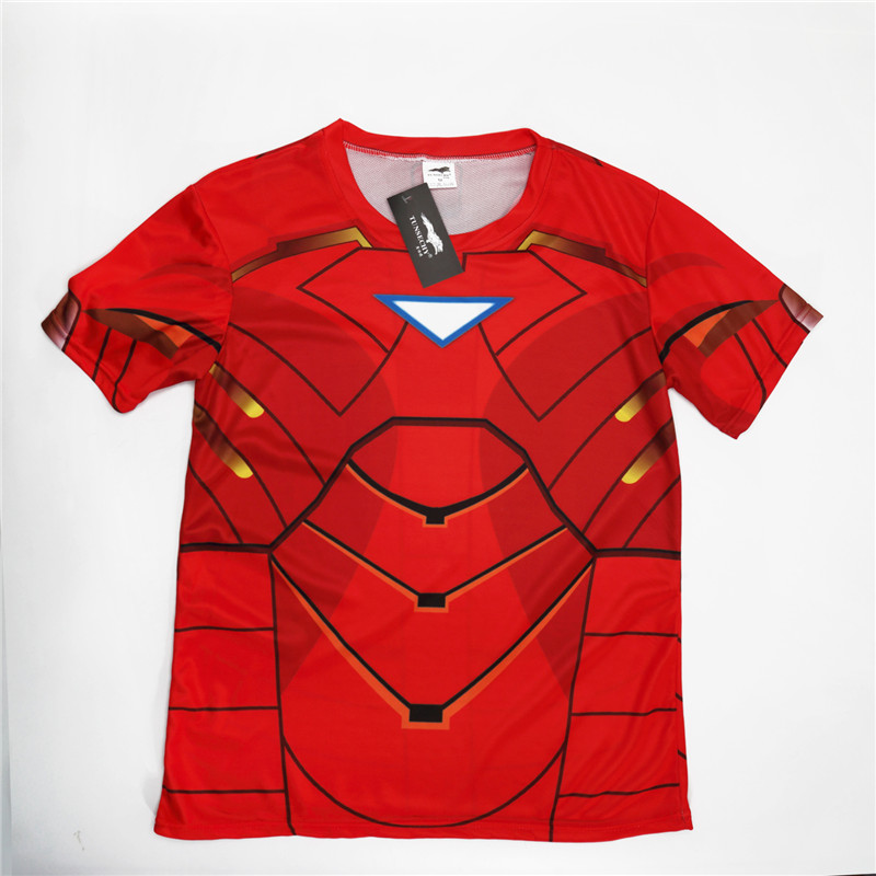 Mens Avengers Superhero Tshirt Batman Spiderman Ironman Superman Captain America Winter Soldier Comics Costume - 55