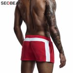 Seobean Men Homewear Shorts Sexy Low Waist Cotton Super Soft Comfortable Home Male Panties Boxer Casual Short Pants - 4