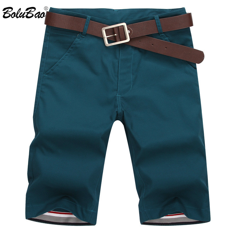 Bolubao Brand Men Shorts Summer Mens Fashion Solid Color Casual Male Bermuda No Belt - 3