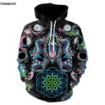 Tunsechy Brand Cosmos Fashion 3d Hoodies Cartoon Rick And Morty Print Women Men Hoody Casual Hooded Sweatshirts - 3