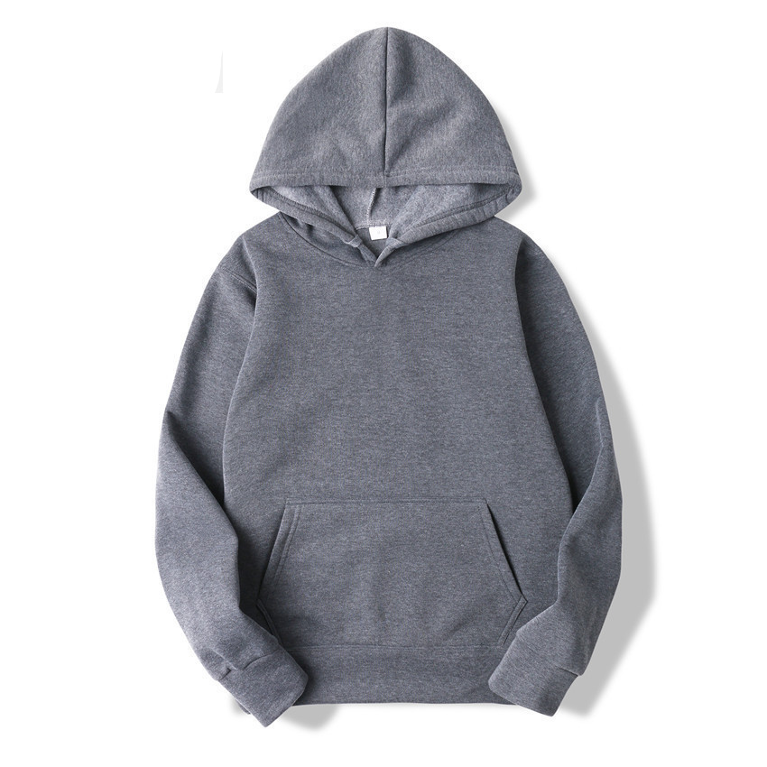 Autumn Mens Hoodie Solid Color Hip Hop Streetwear Pullover Sweatshirt By Fgkks - 3