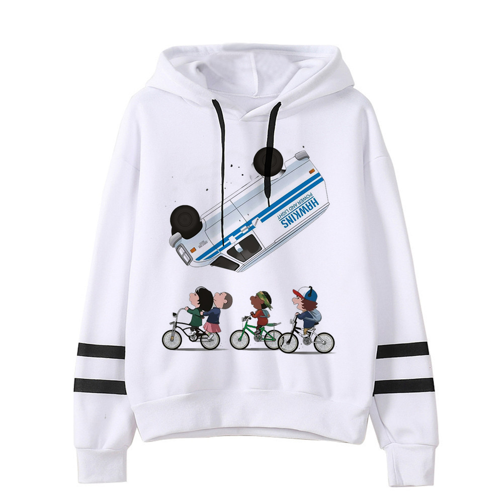 Stranger Things Oversized Hoodie Unisex Harajuku Hip Hop Kawaii Korean Kpop Sweatshirt For Women Men - 8