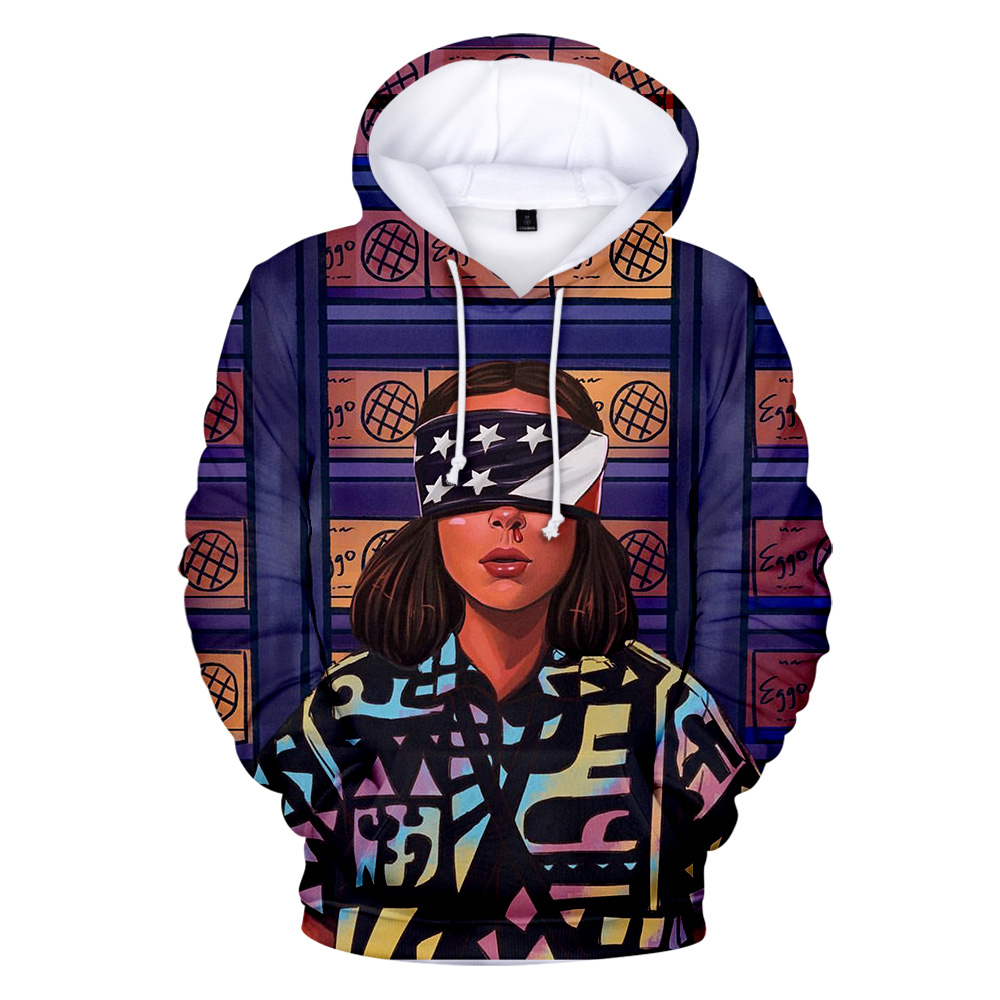 Mens Stranger Things Season 3 3d Printed Warm Winter Hoodie Sweatshirt Tv Series Inspired Tops - 25