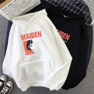Shellsuning Letter Autumn Sweatshirt Harajuku Fashion Women Pullover Streetwear Cool Girl Purple Oversized Hoodies Tops